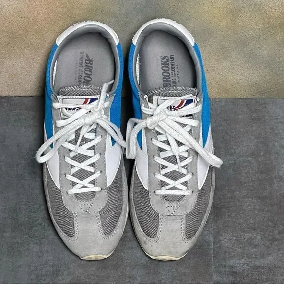 Brooks Vanguard Blue/Grey/White Women's Retro Style Sneakers Size 9 - Picture 15 of 16